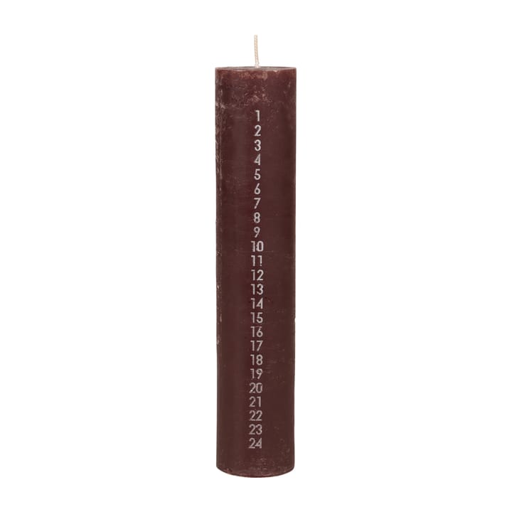 Rustic kalenderlys, Madder brown Broste Copenhagen