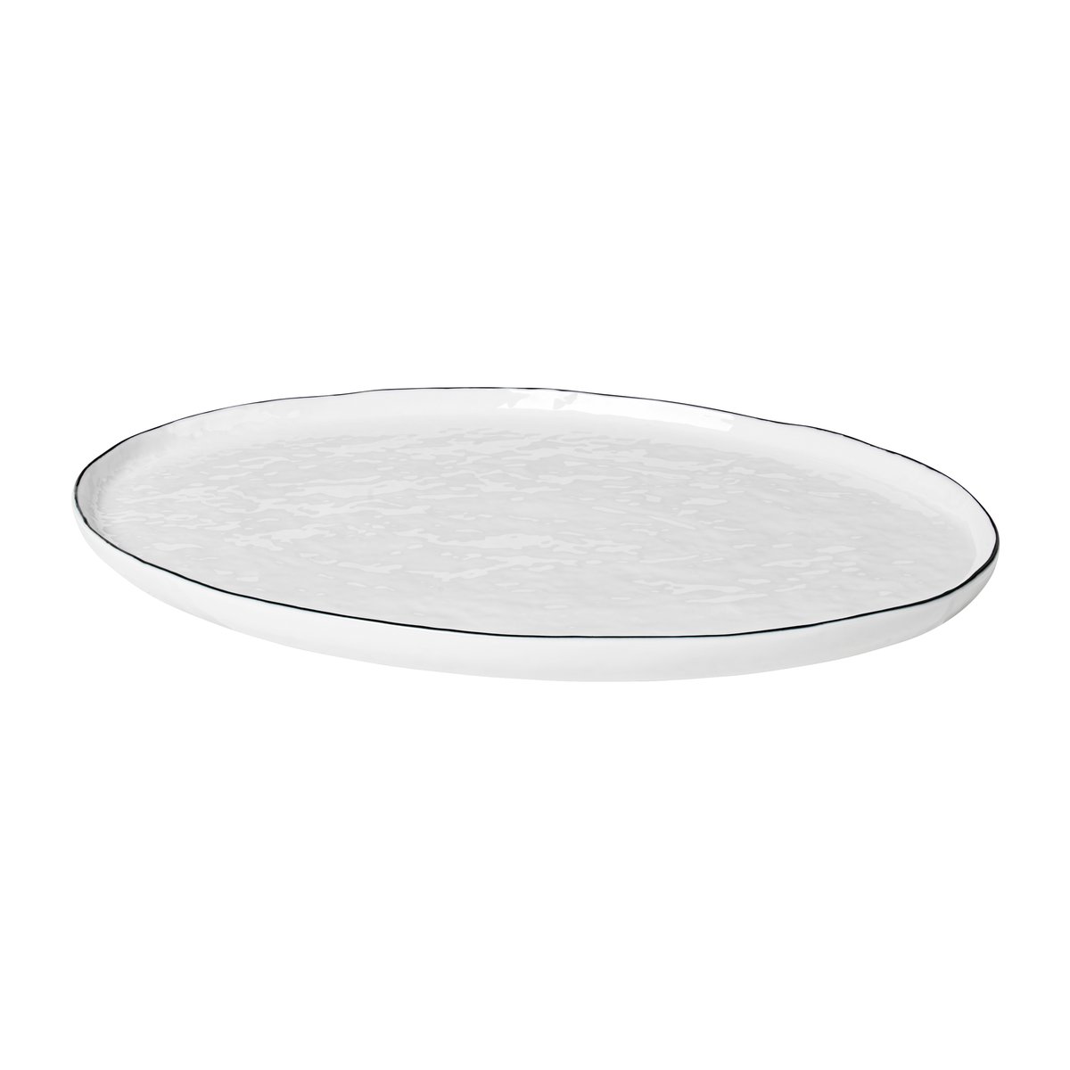 Broste Copenhagen Salt oval tallerken 26,5x38,5 cm
​