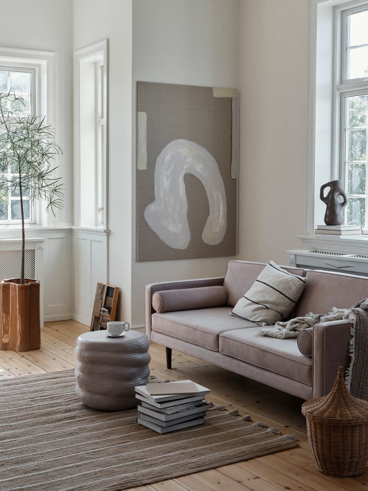 Sigrid pudebetræk 50x50 cm - Light beige-black - Broste Copenhagen