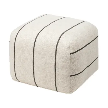 Sigrid puf - Light beige-black, 50x50 cm - Broste Copenhagen