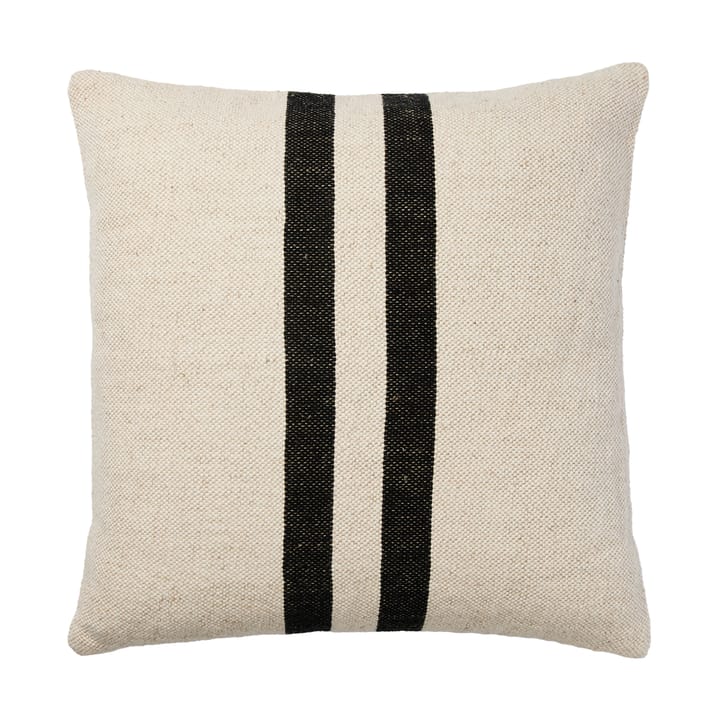Sigrun pudebetræk, Light beige-sort, 50x50 cm Broste Copenhagen