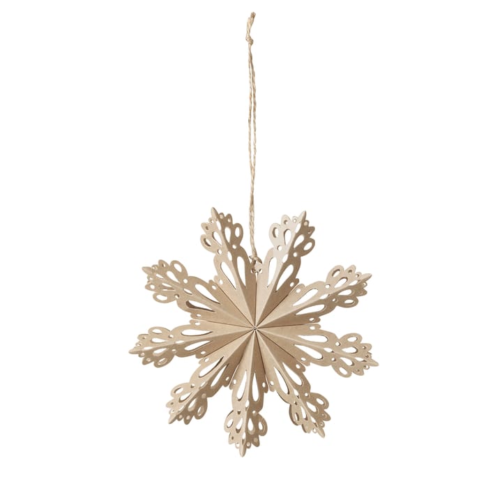 Snowflake juledekoration natural - Ø15 cm - Broste Copenhagen