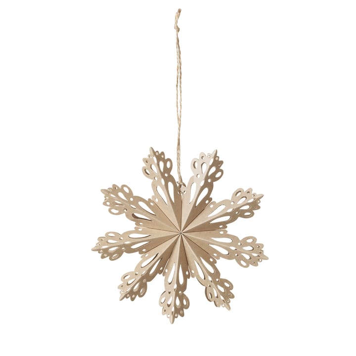 Snowflake juledekoration natural - Ø15 cm - Broste Copenhagen