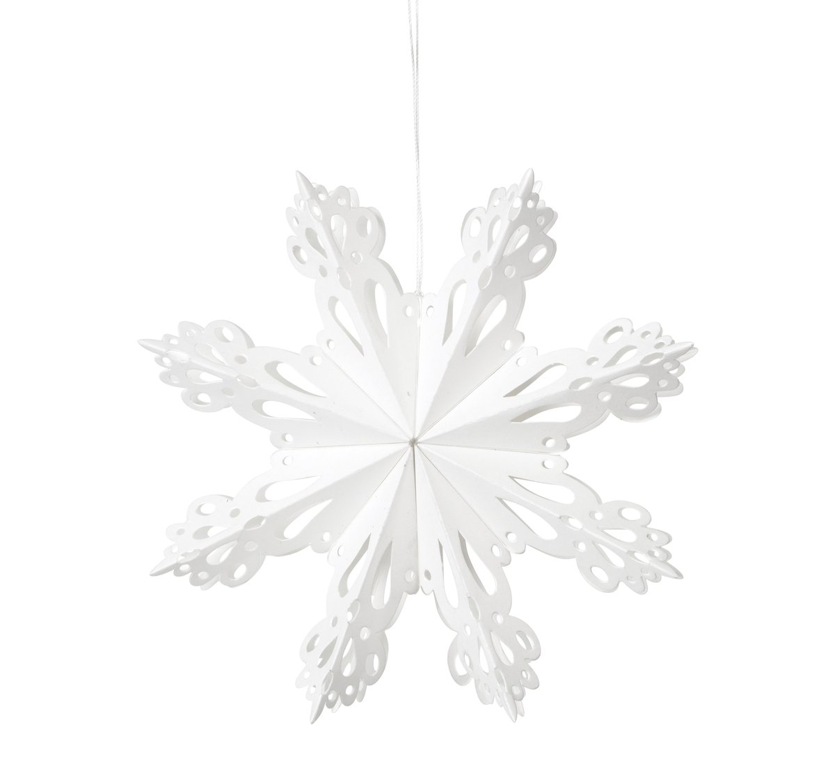 4: Broste Copenhagen Snowflake juledekoration White Ø15 cm