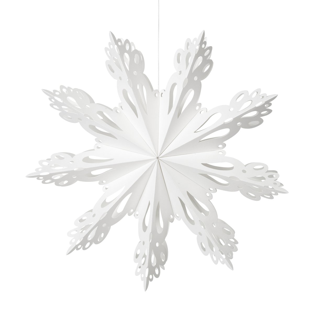 9: Broste Copenhagen Snowflake juledekoration White Ø30 cm
