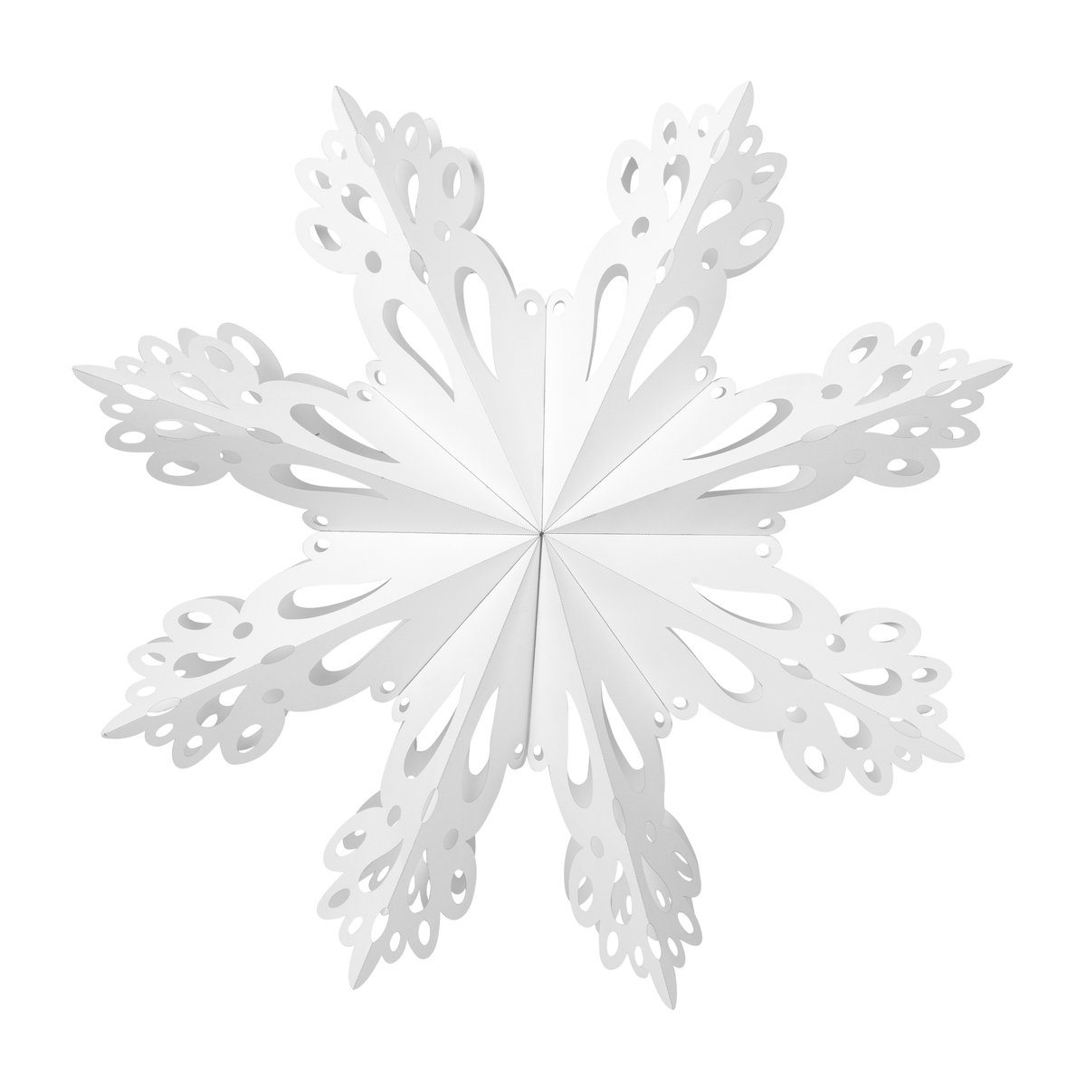 Broste Copenhagen Snowflake juledekoration White Ø76 cm