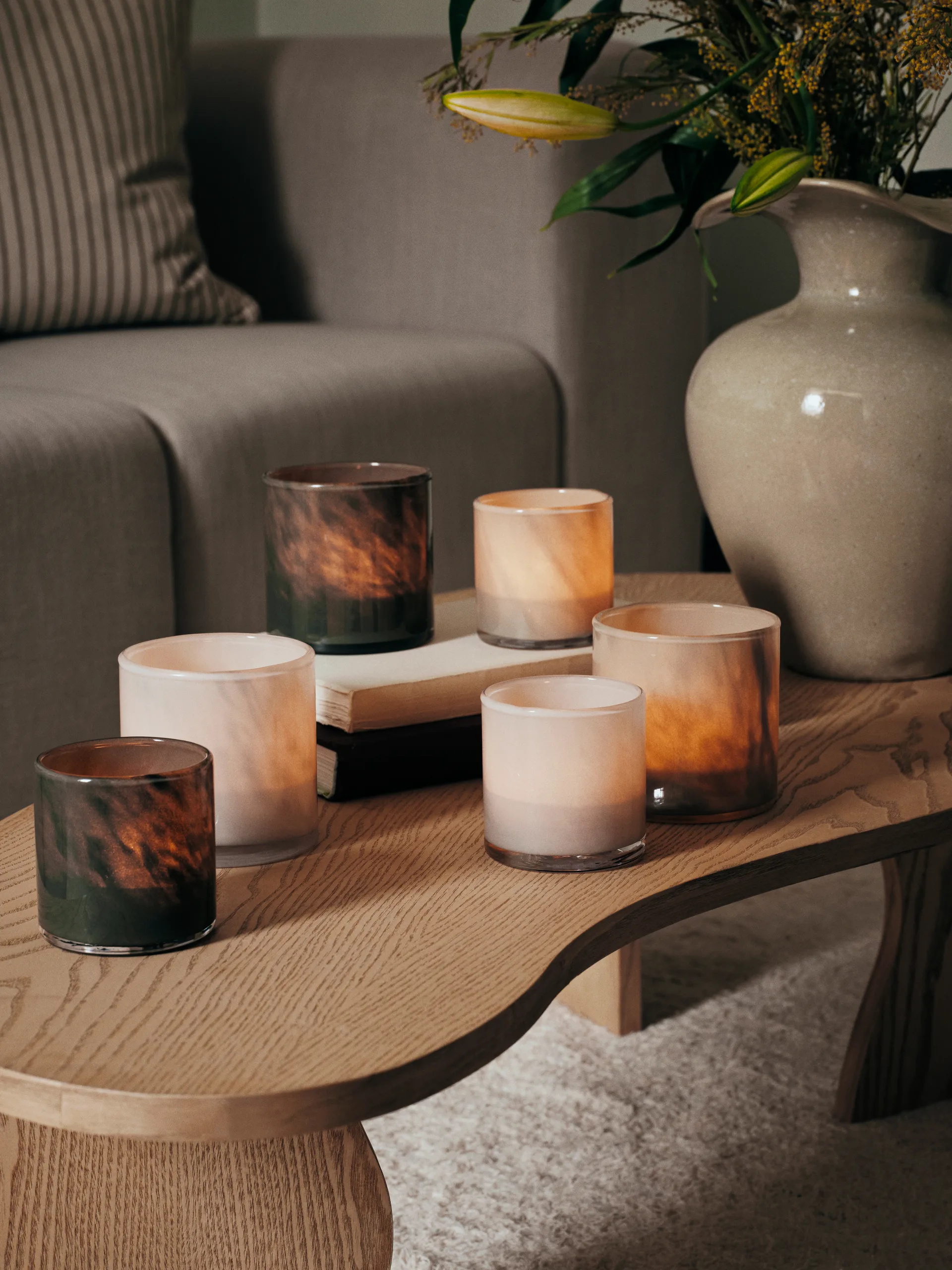 Solai hurricane lanterne, Dark Green, Ø8 cm Broste Copenhagen