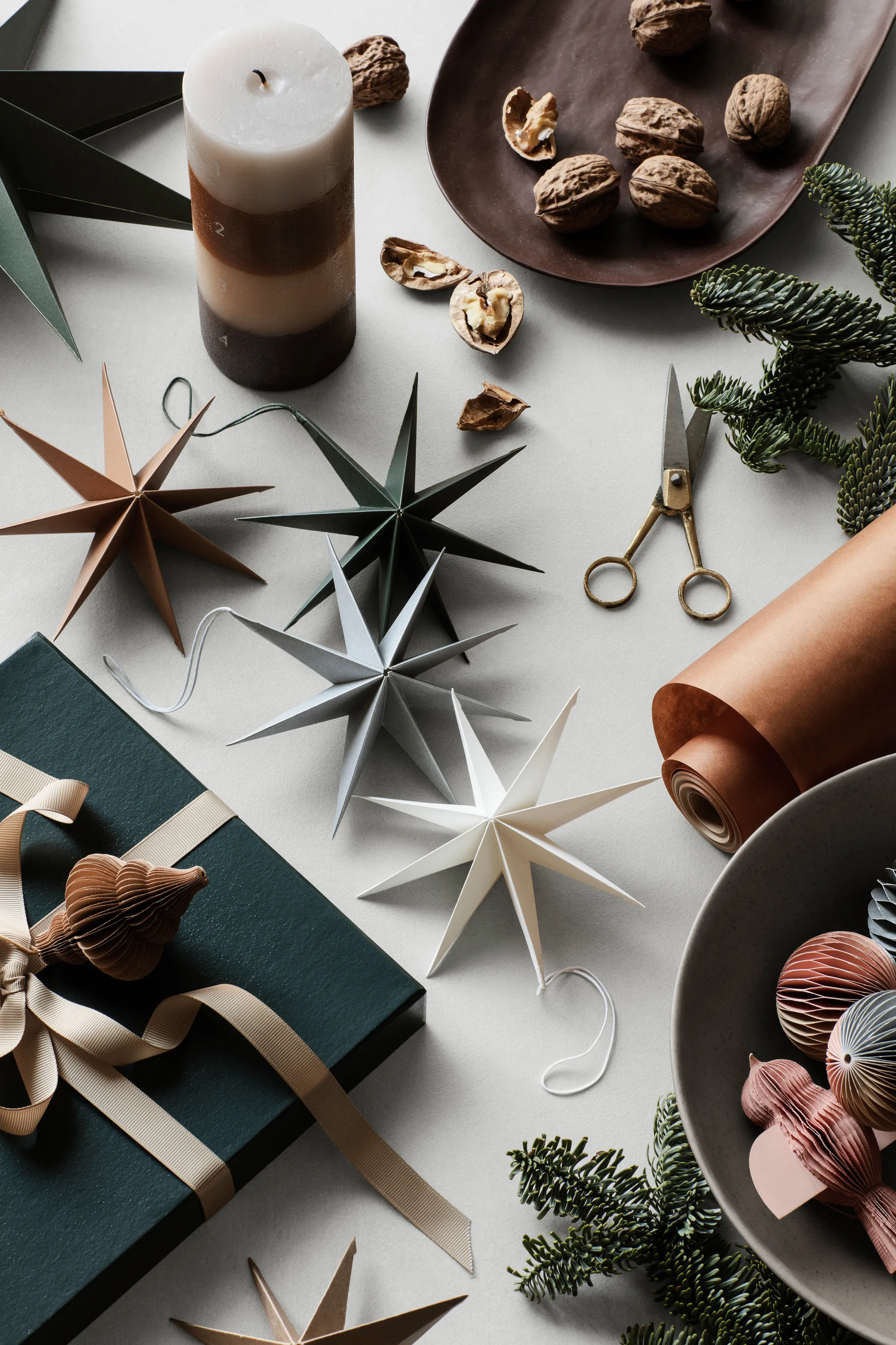 Star papirstjerne Ø15 cm, Indian tan Broste Copenhagen