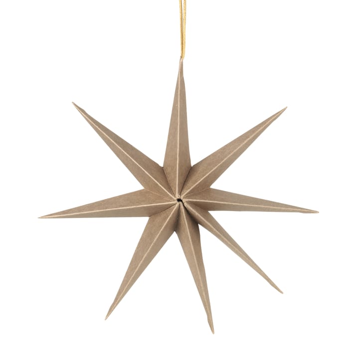 Star papirstjerne Ø50 cm - Natural brown - Broste Copenhagen