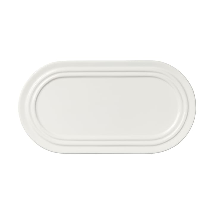 Stevns tallerken oval 27,5 cm - Chalk white - Broste Copenhagen