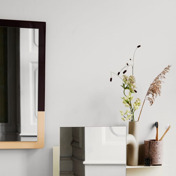 Tenna spejl 26x52 cm, Lila/Beige Broste Copenhagen