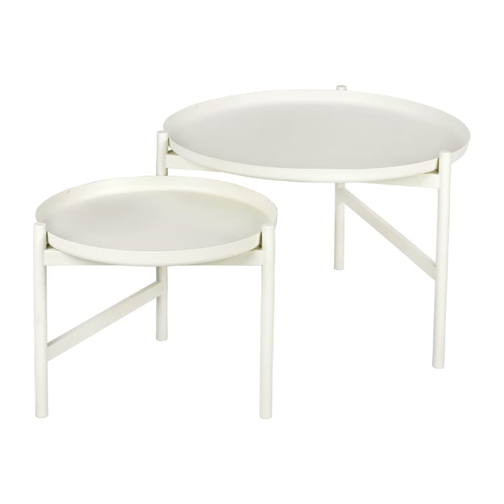 Turner table sidebord Ø70 cm - White - Broste Copenhagen