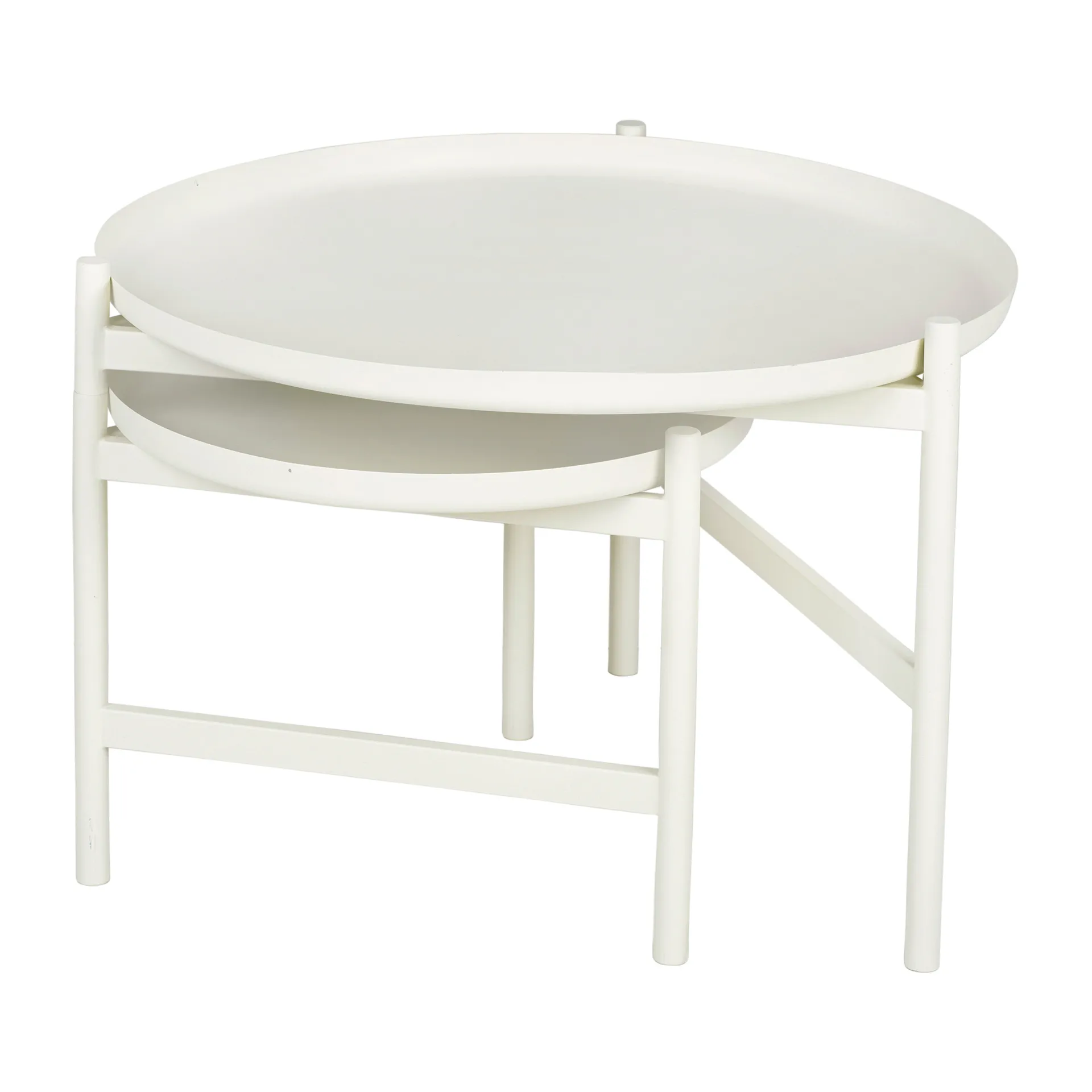 Turner table sidebord Ø70 cm, White Broste Copenhagen