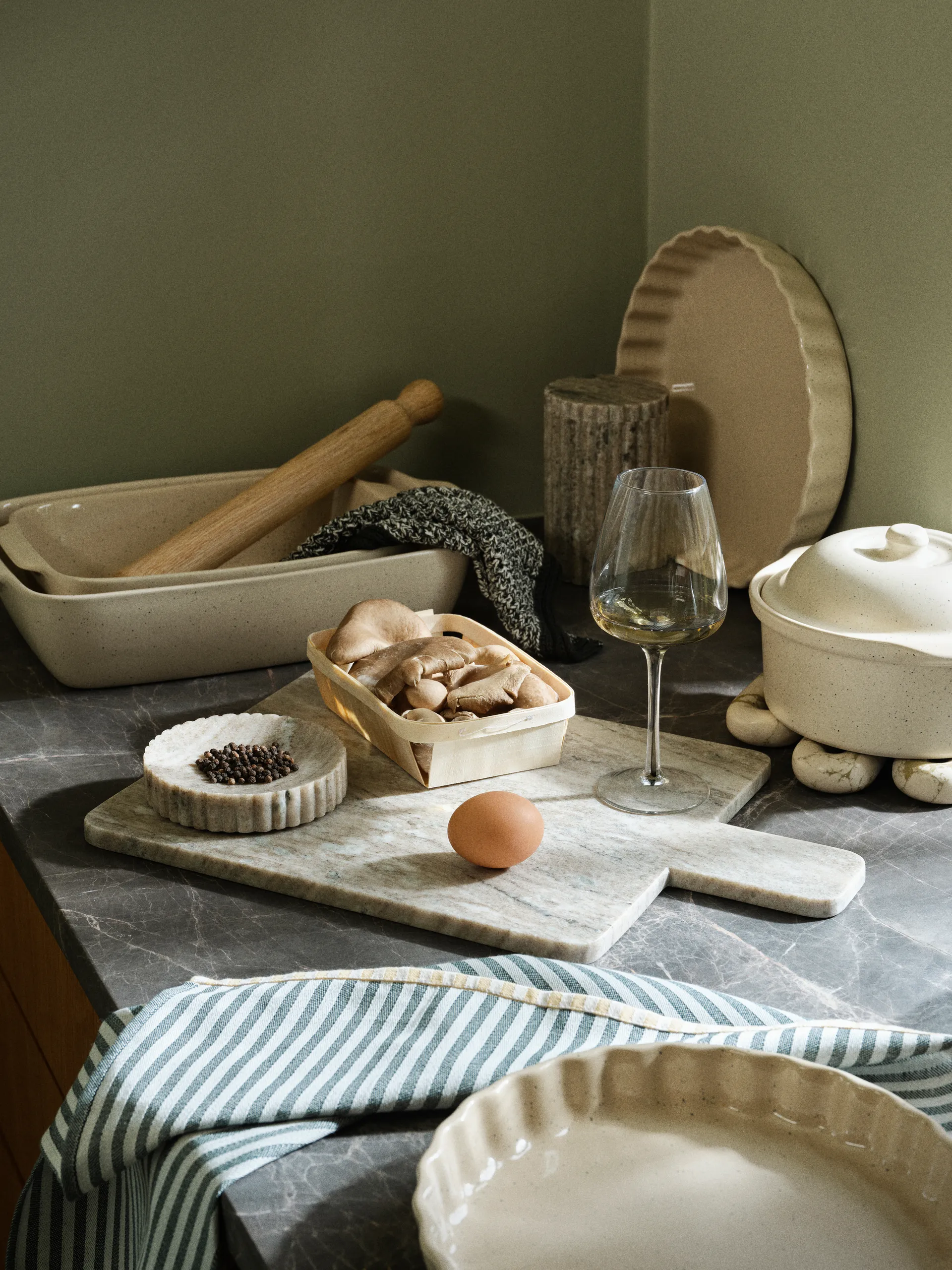 Vig tærteform Ø29 cm, Beige Broste Copenhagen