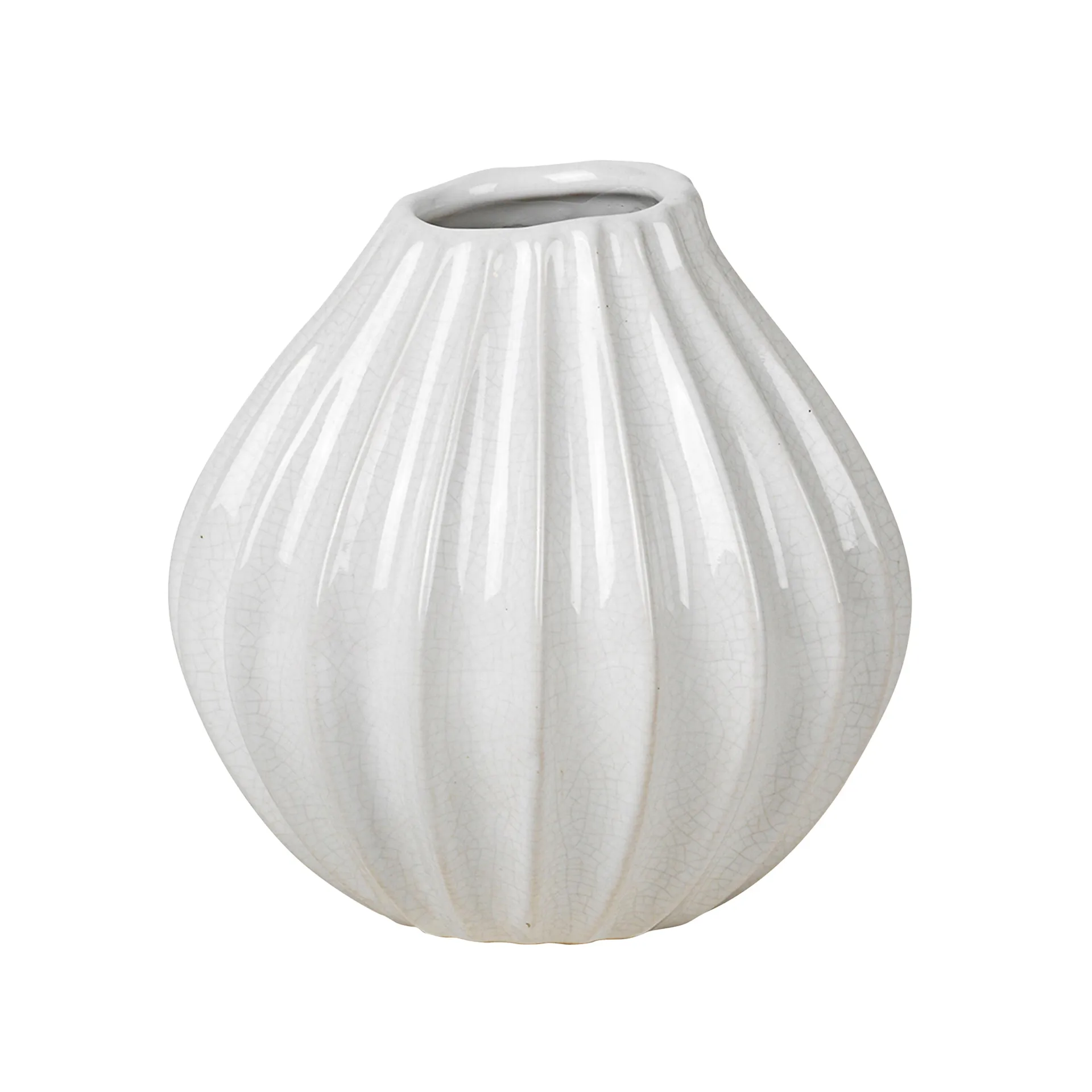 Wide vase ivory, 15 cm Broste Copenhagen