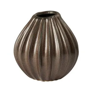 Wide vase S 15 cm - Brown - Broste Copenhagen
