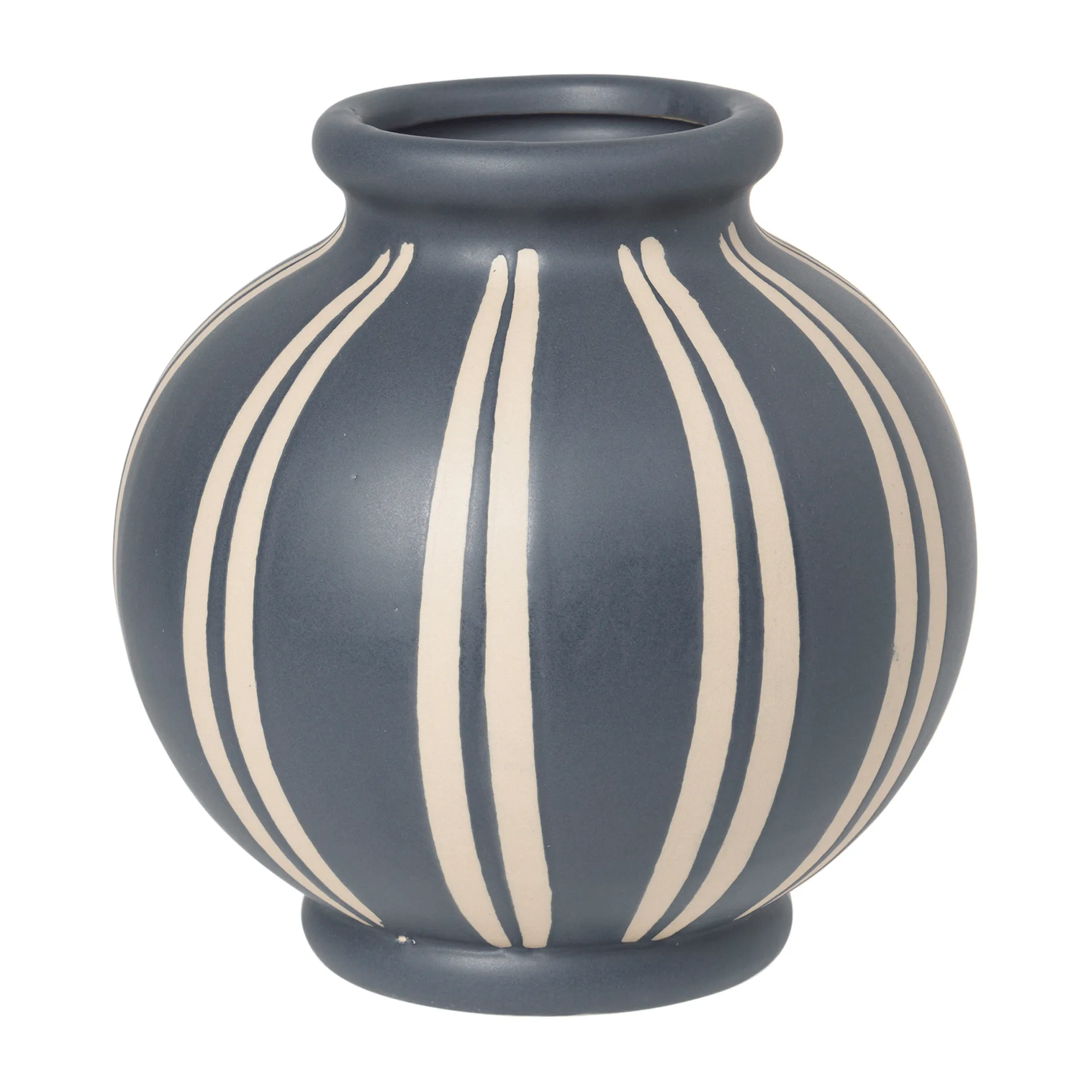 Wilma vase 17,8 cm, Blue/Rainy day Broste Copenhagen
