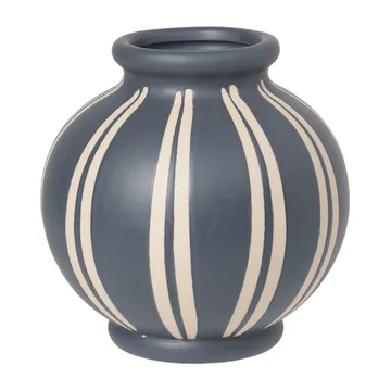 Wilma vase 17,8 cm - Blue/Rainy day - Broste Copenhagen