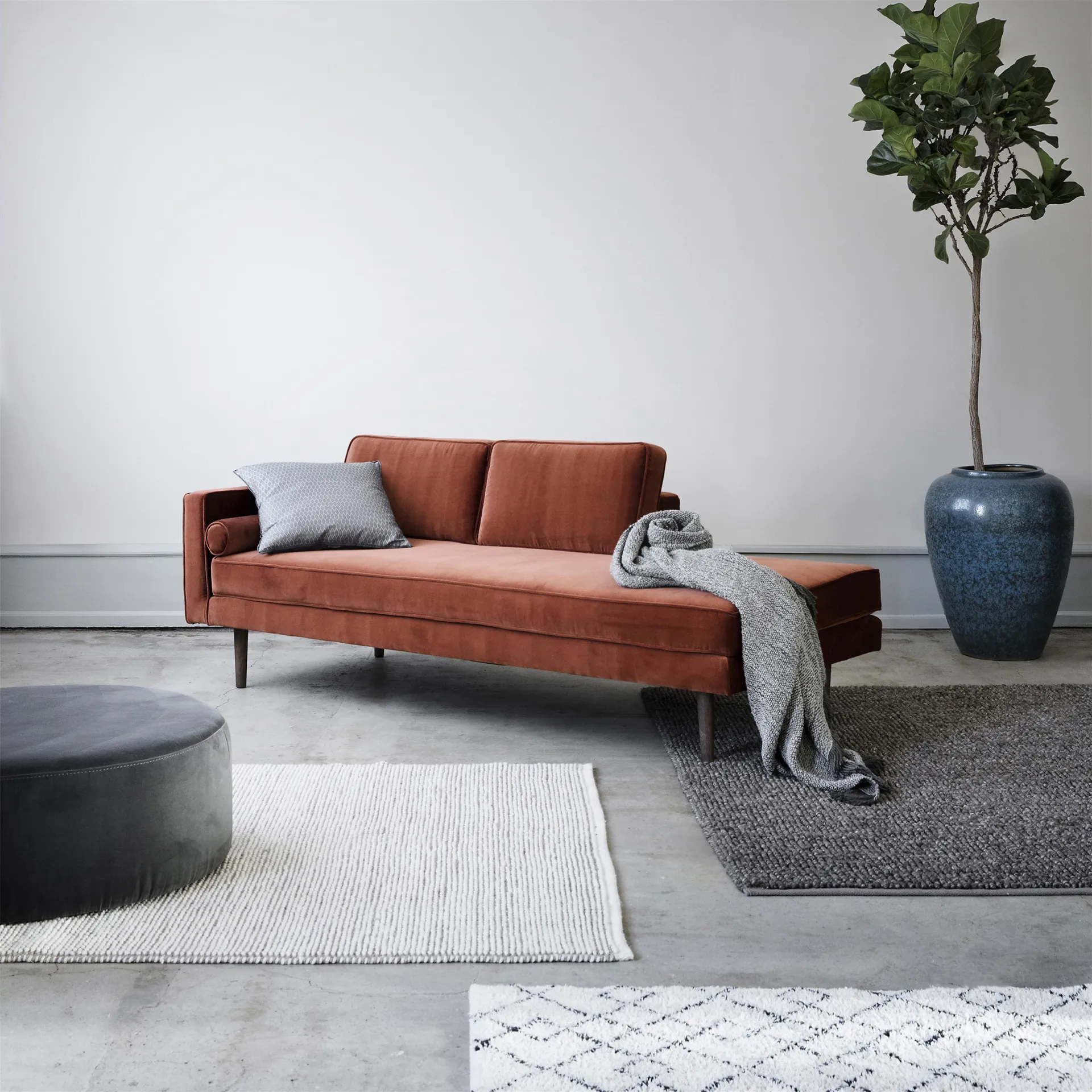 Wind chaiselong, caramel cafe (rød) Broste Copenhagen