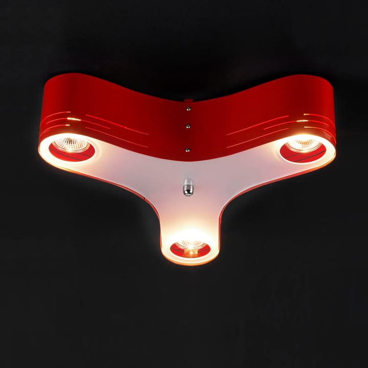 Clover loftlampe 12, rød Bsweden