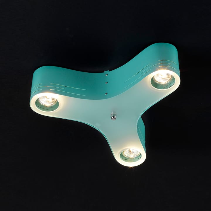 Clover loftlampe 12, turkis Bsweden