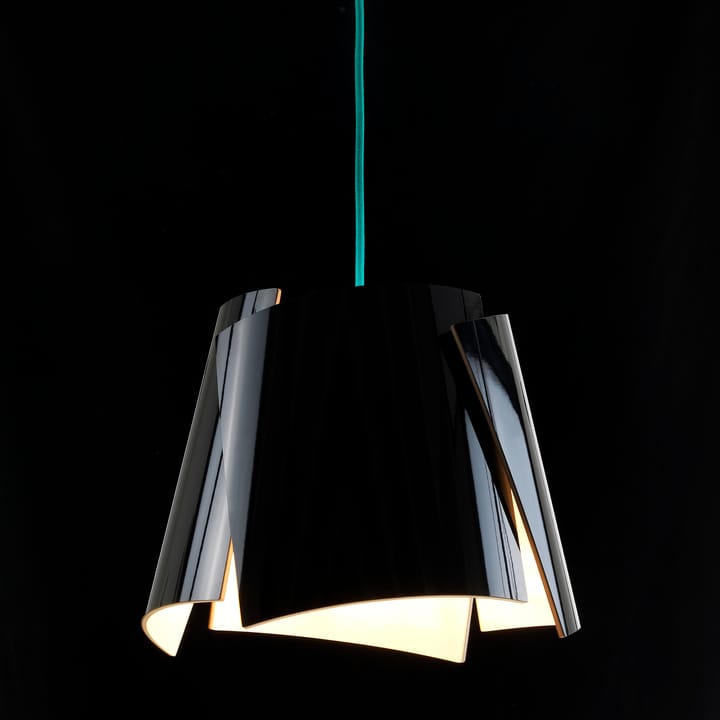 Leaf sort lampe, sort-turkis Bsweden