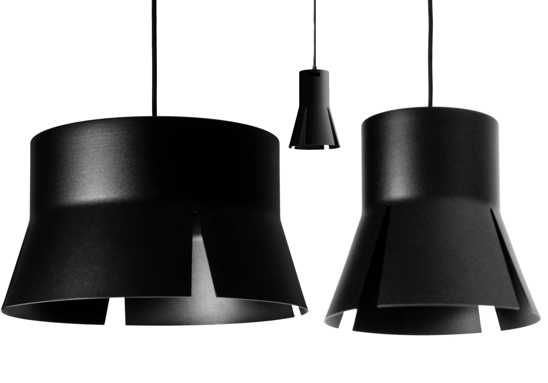 Split sort lampe, stor Bsweden