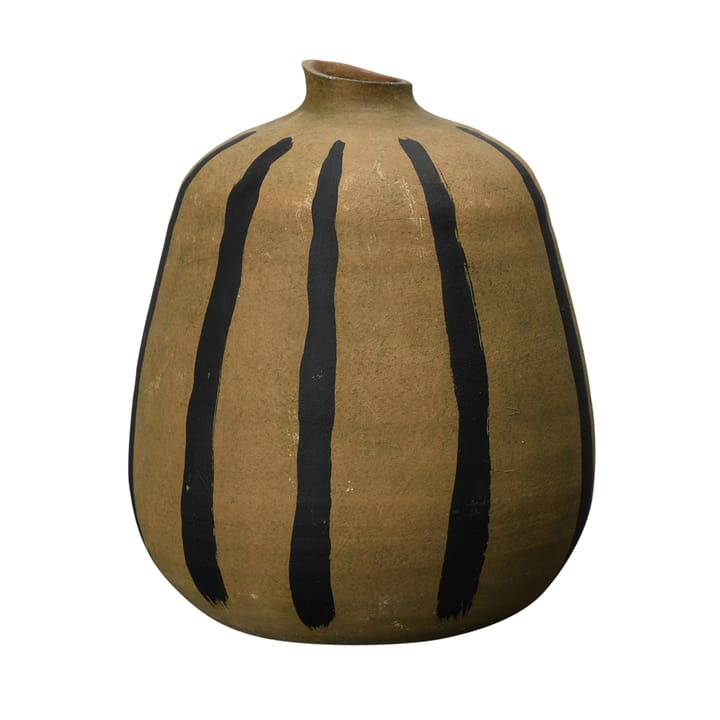 Stripes vase - Sort-brun - By On