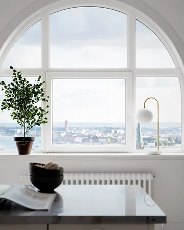 Bellagio bordlampe 60 cm - Messing-hvid - By Rydéns