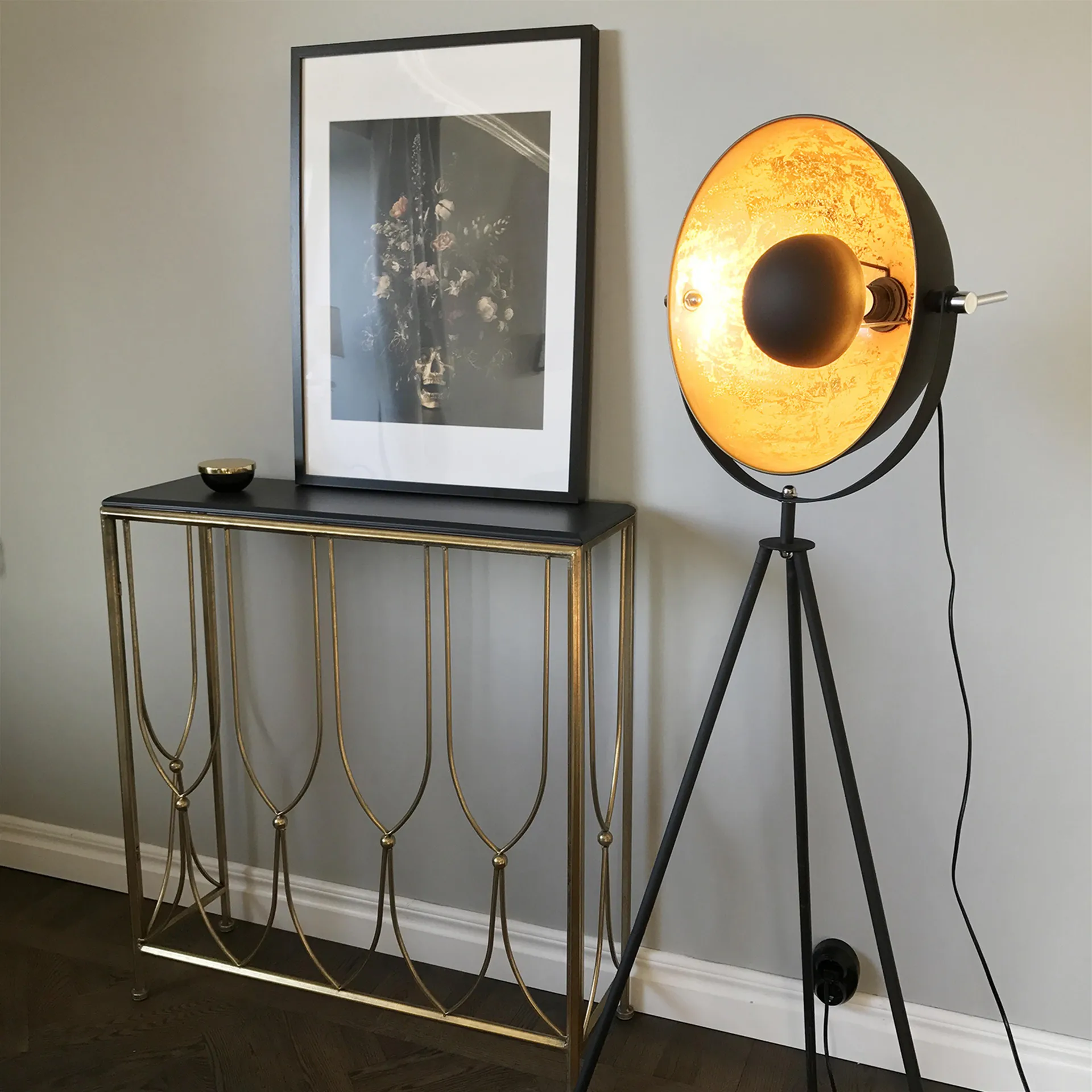 Captain mini gulvlampe, sandblack By Rydéns