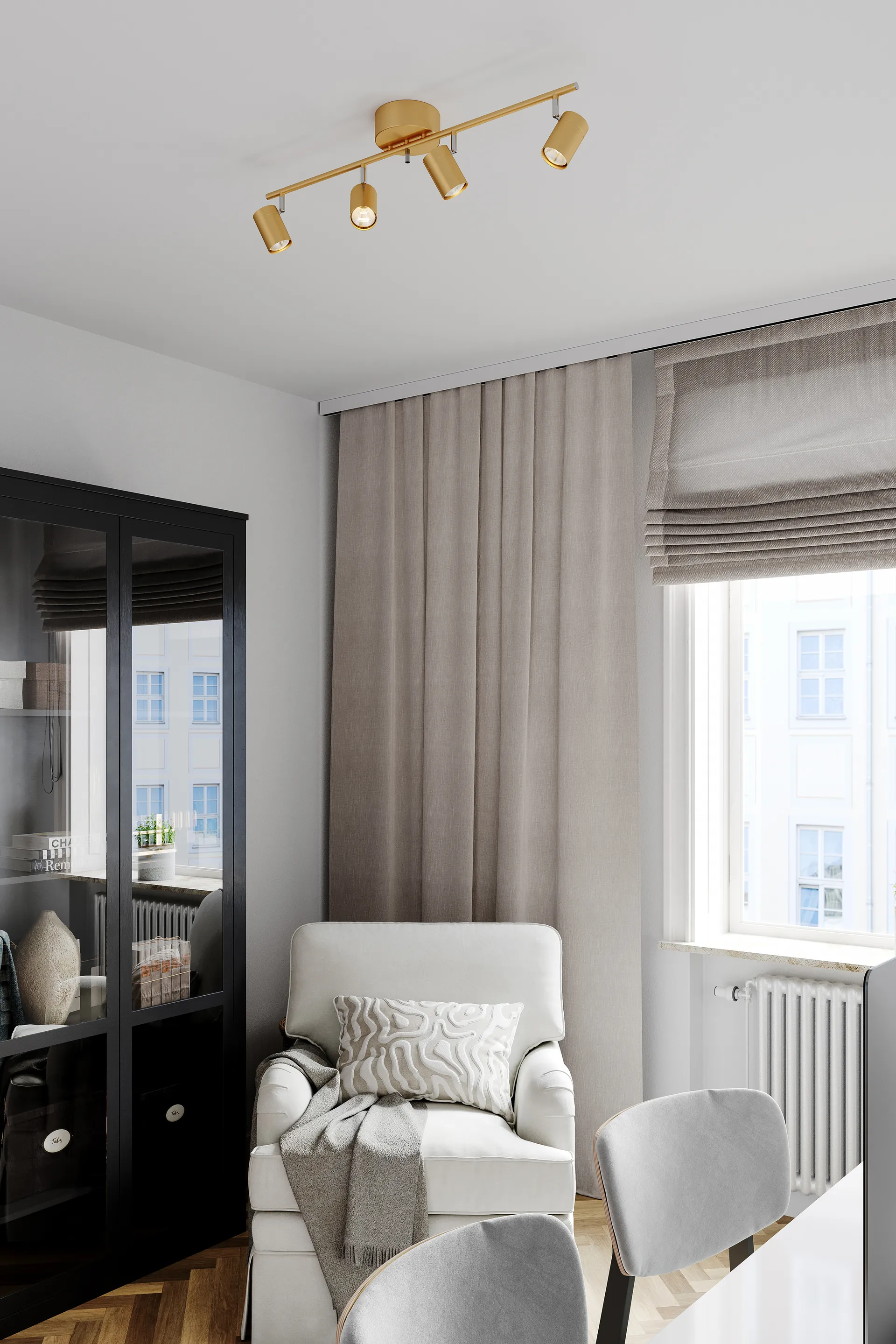 Correct 4 loftsspotlight, Guld By Rydéns