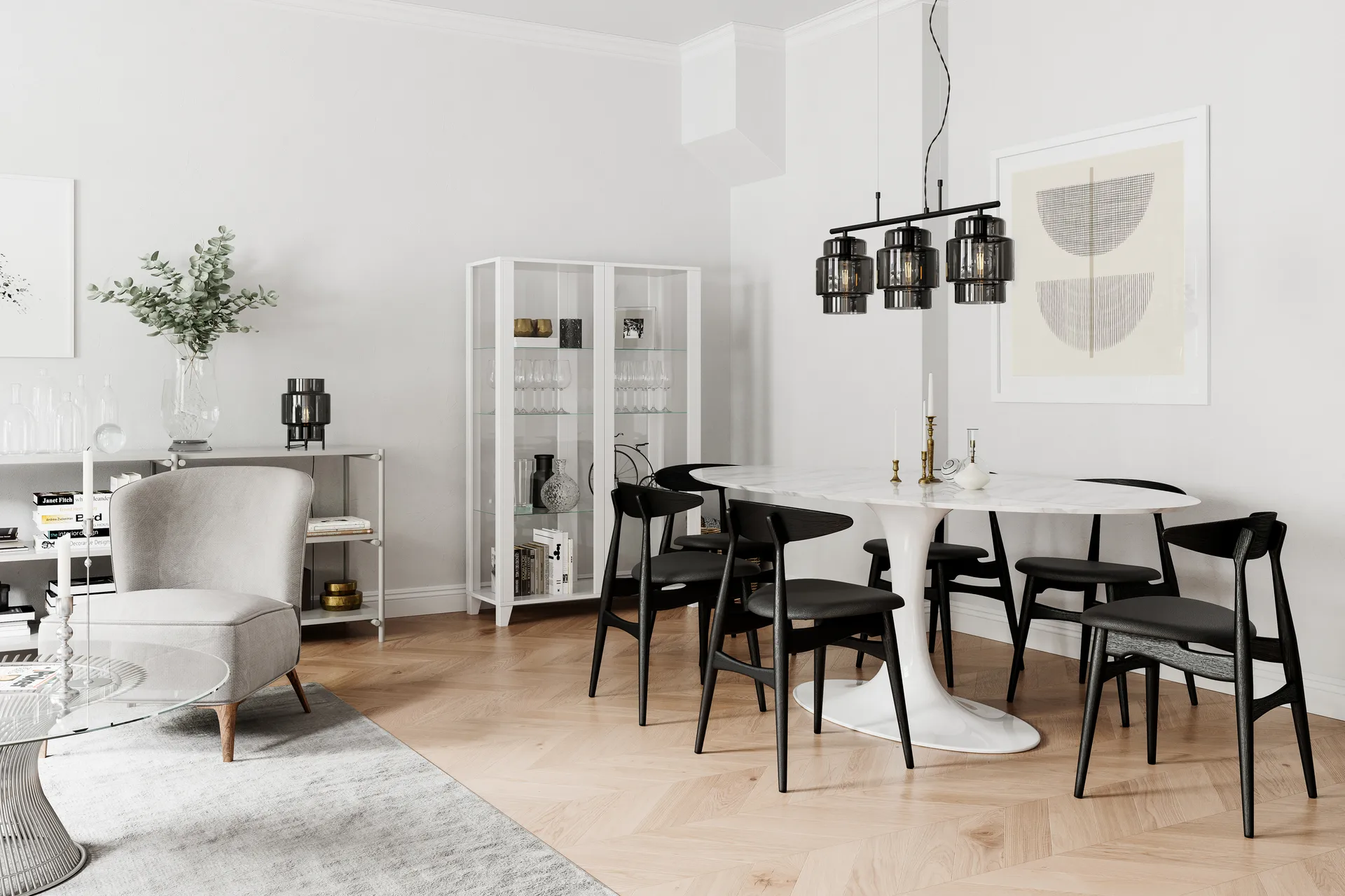 Ebbot bordlampe 29 cm, Smoke By Rydéns