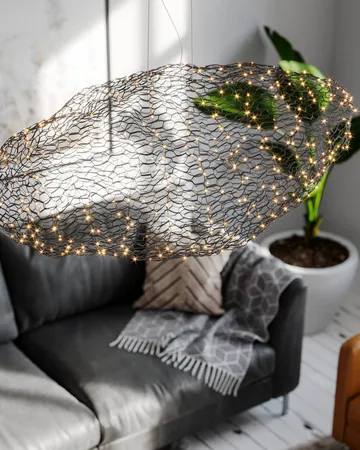 Hayden loftslampe - Mat sort, 115 cm - By Rydéns