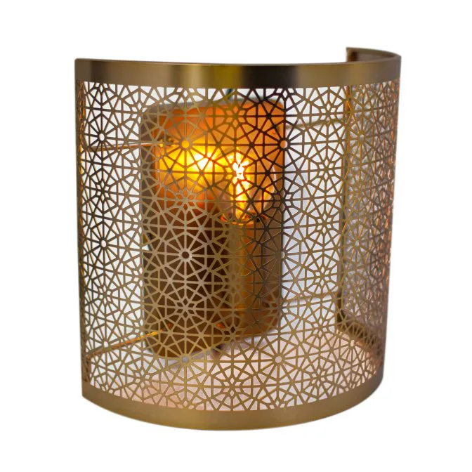 Hermine væglampe 22 cm, Messing By Rydéns