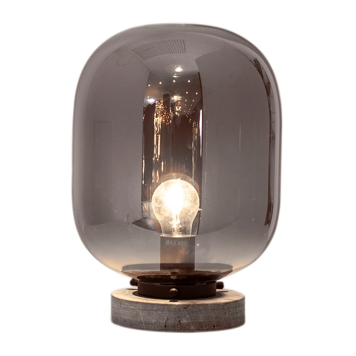 Leola bordlampe - Sort marmor/Røggrå - By Rydéns