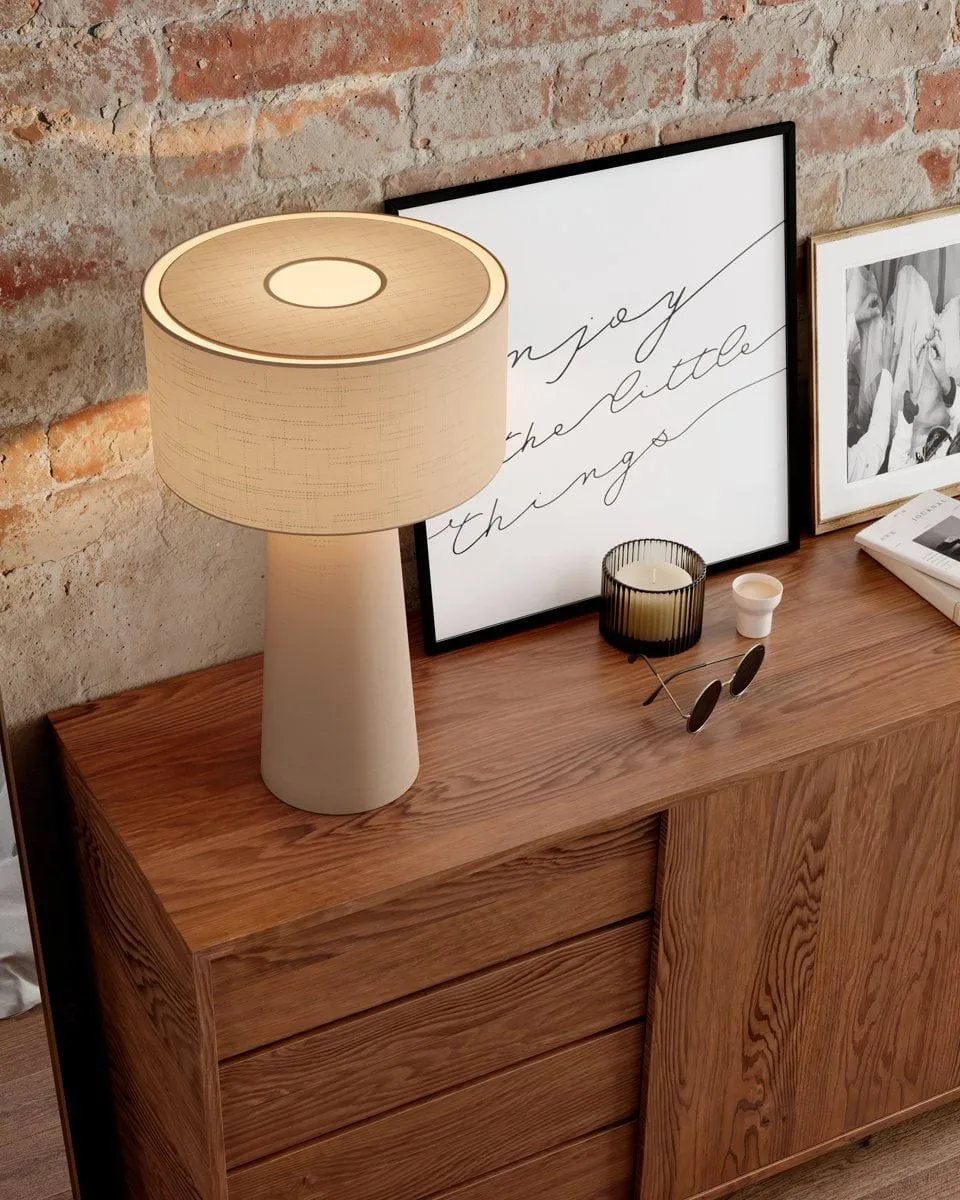 Linum bordlampe, Beige, 50 cm By Rydéns