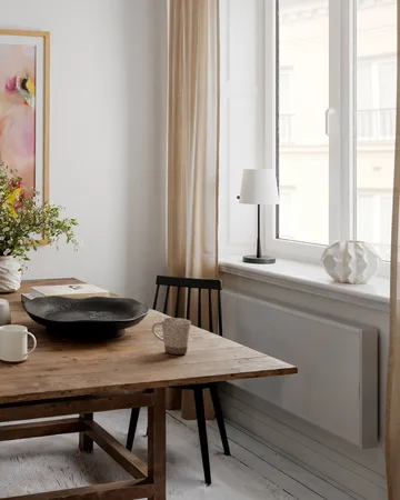 Lumi bordlampe 48,5 cm - Mat sort-hvid - By Rydéns