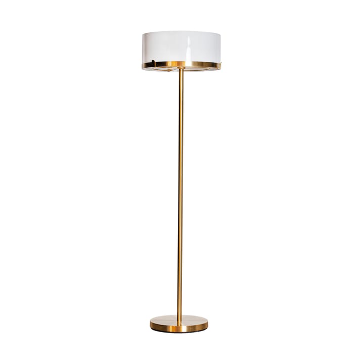 Marcel gulvlampe 150 cm - Messing-hvid - By Rydéns