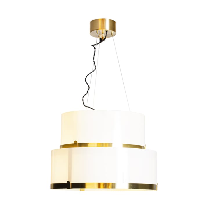 Marcel loftlampe Ø50 cm - Messing-hvid - By Rydéns