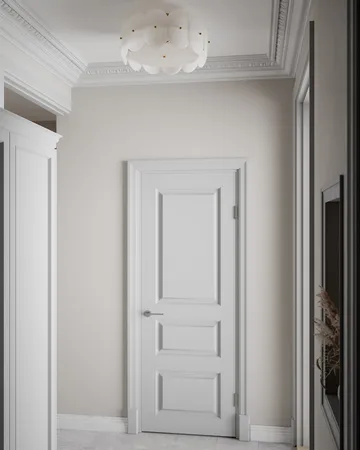 Omlott loftlampe Ø53 cm - Messing-hvid - By Rydéns