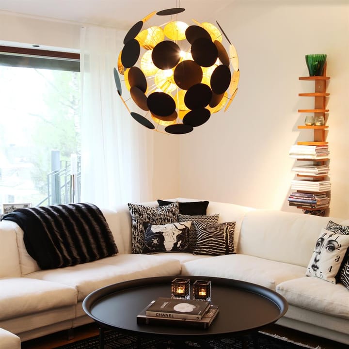 Planet loftlampe 66 cm, sort-guld By Rydéns