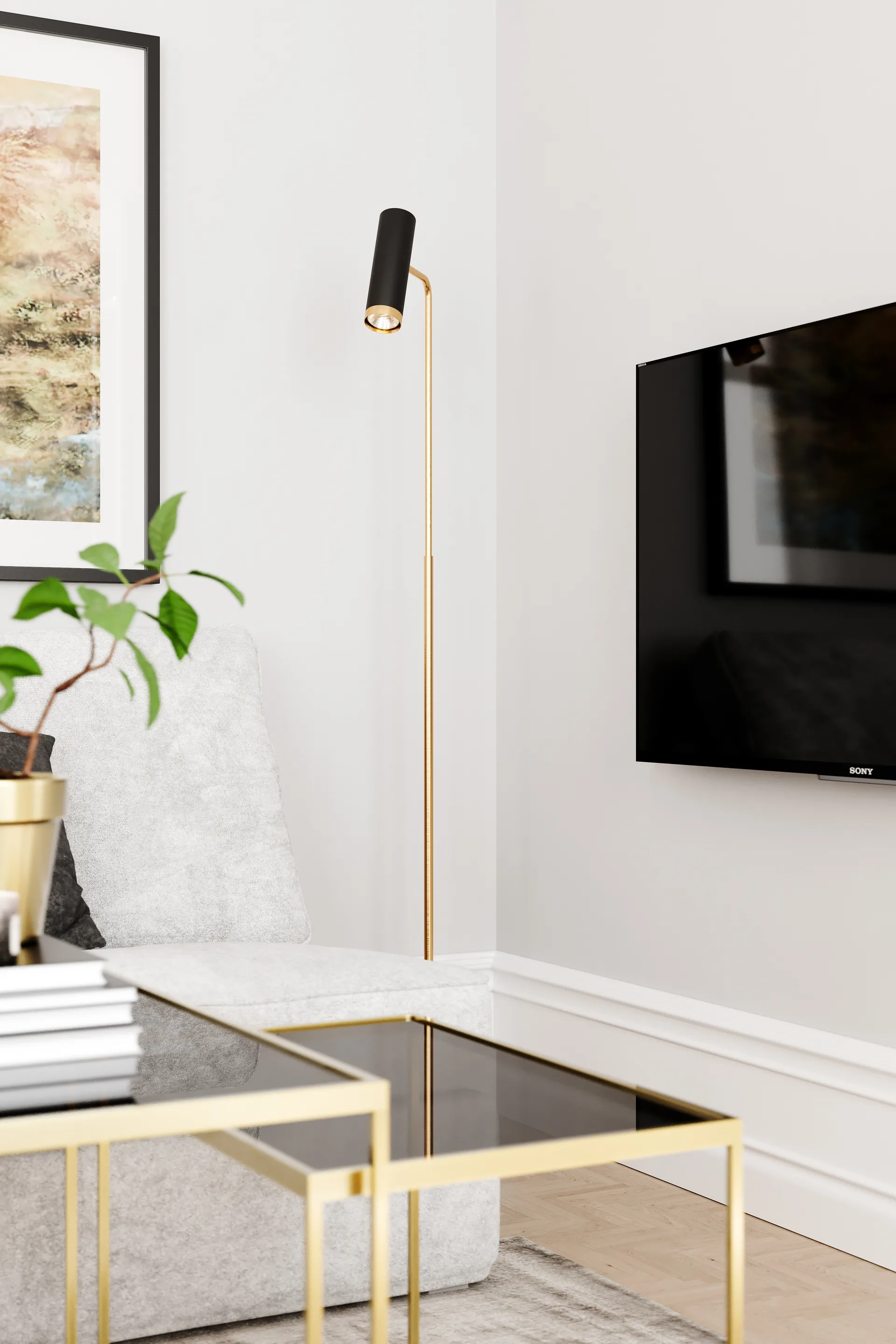 Puls gulvlampe, Sort mat By Rydéns