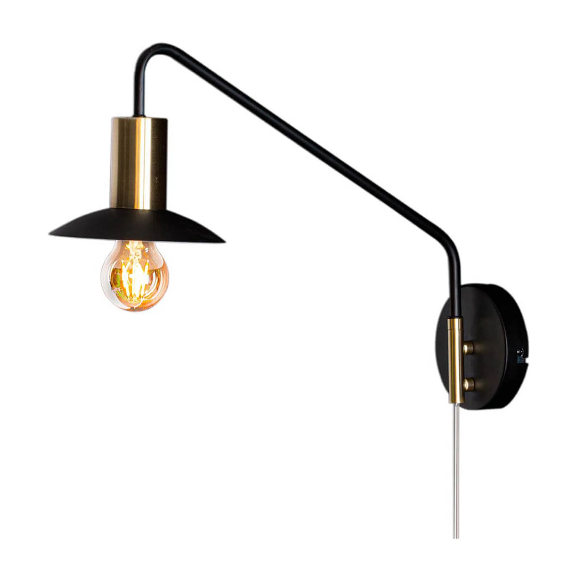 Quinn væglampe kort, Mat sort By Rydéns