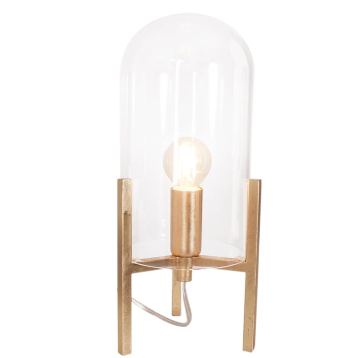 Smokey bordlampe, guld, klar By Rydéns