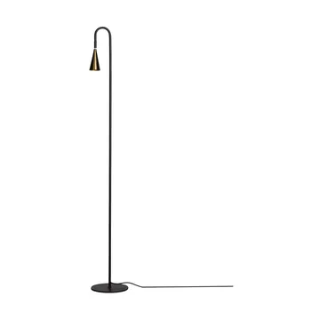 Spline gulvlampe - Sort-messing, 140 cm - By Rydéns