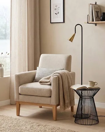Spline gulvlampe - Sort-messing, 140 cm - By Rydéns