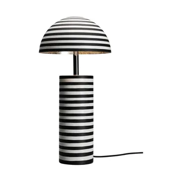 Stripe bordlampe - Hvid-sort, 50 cm - By Rydéns