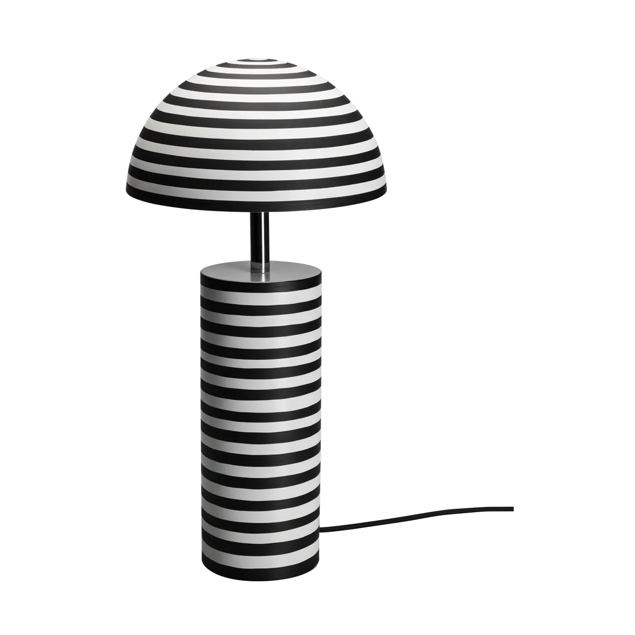 Stripe bordlampe, Hvid-sort, 50 cm By Rydéns