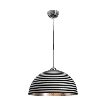 Stripe loftslampe - Sort-hvid, Ø45 cm - By Rydéns
