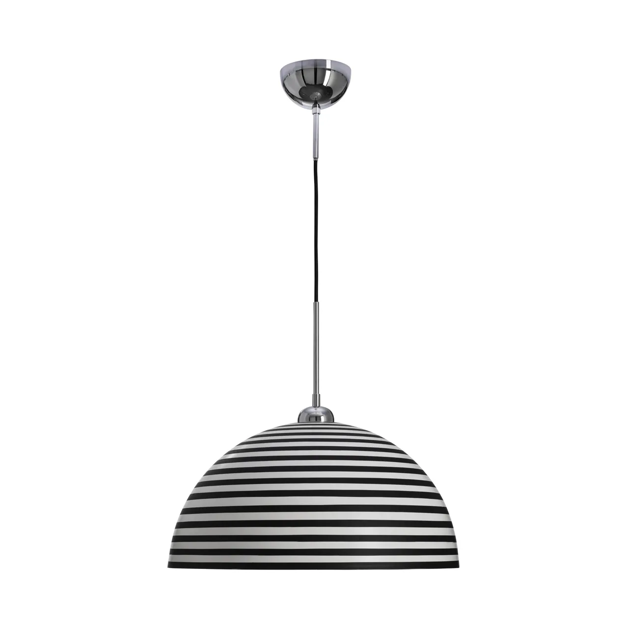 Stripe loftslampe, Sort-hvid, Ø45 cm By Rydéns